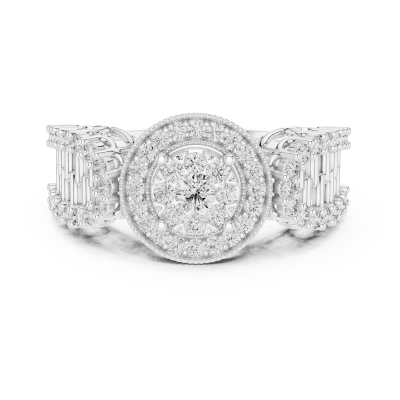 Ladies Ring 19#120037L - White Gold - Image