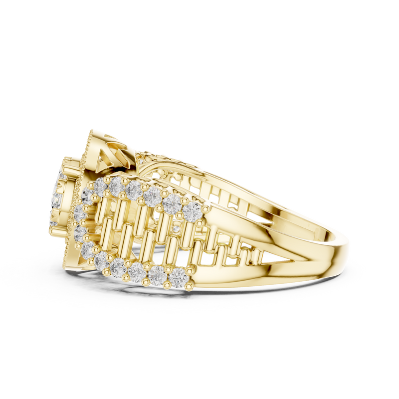 Ladies Ring 19#120037L - Yellow Gold - Image