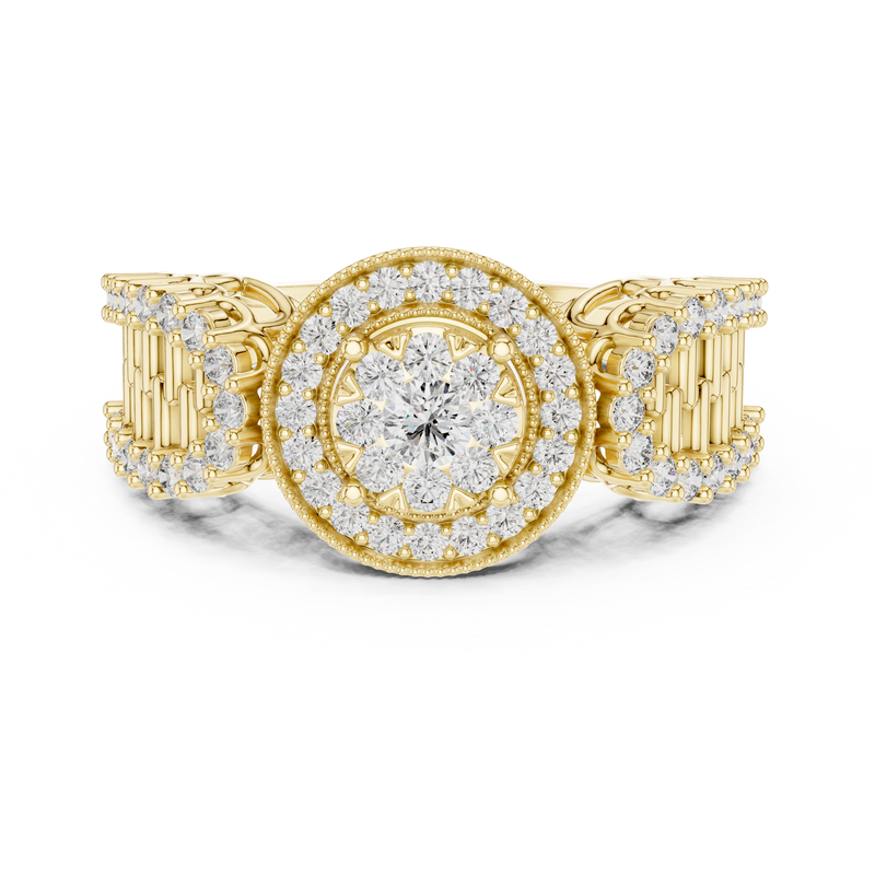 Ladies Ring 19#120037L - Yellow Gold - Image