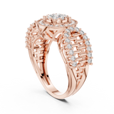 Ladies Ring 19#120037L - Rose Gold - Image