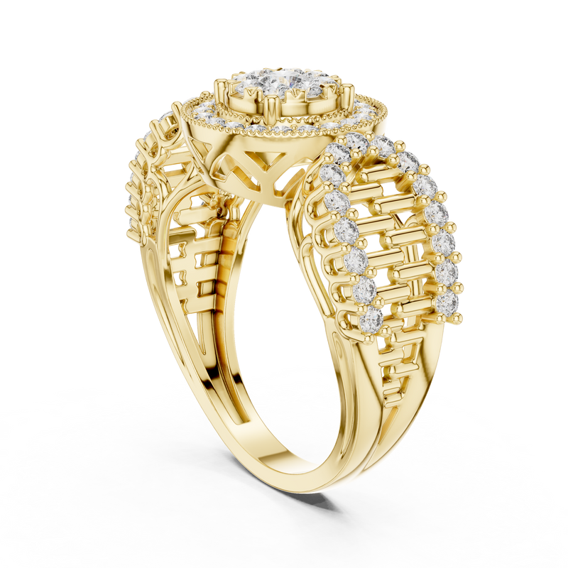 Ladies Ring 19#120037L - Yellow Gold - Image