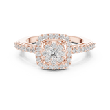 Ladies Ring 19#120038L@7 - Rose Gold - Image