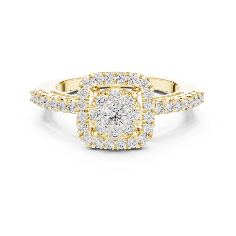 Ladies Ring 19#120038L@7 - Yellow Gold - Image
