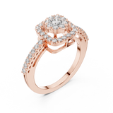 Ladies Ring 19#120038L@7 - Rose Gold - Image