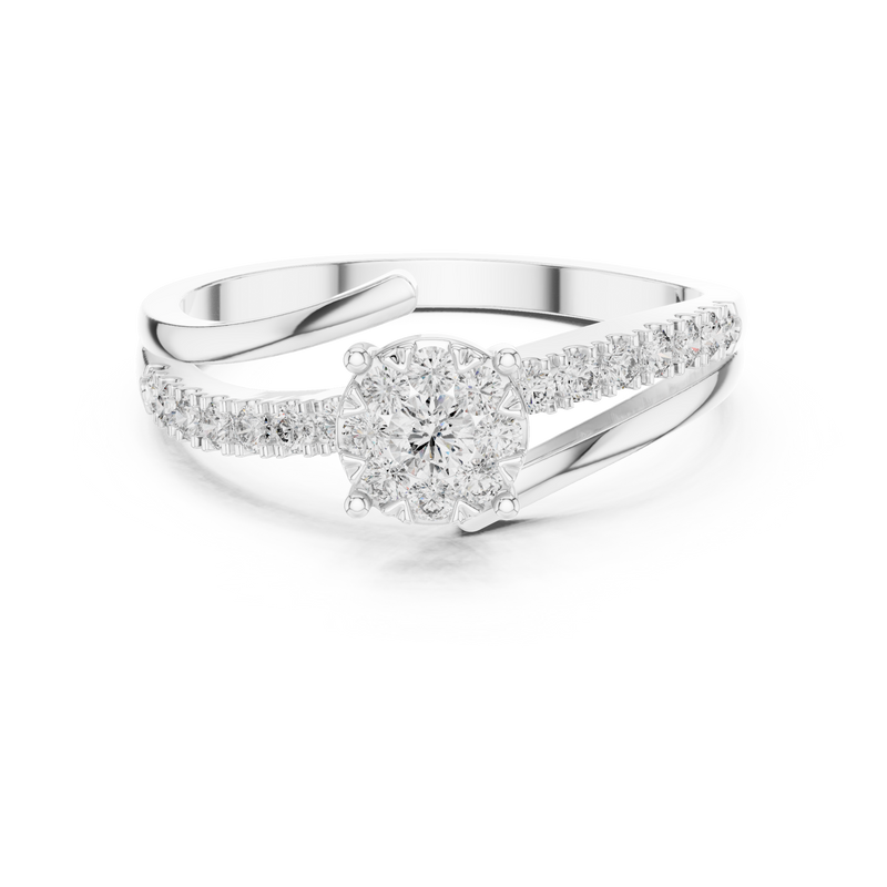 Ladies Ring 19#120039L - White Gold - Image