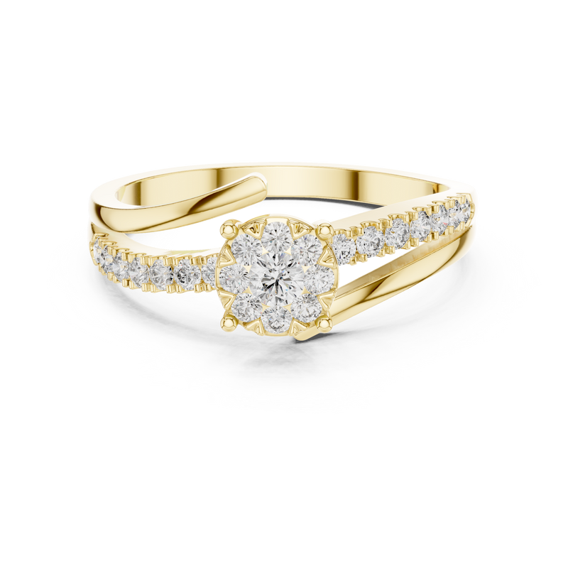 Ladies Ring 19#120039L - Yellow Gold - Image