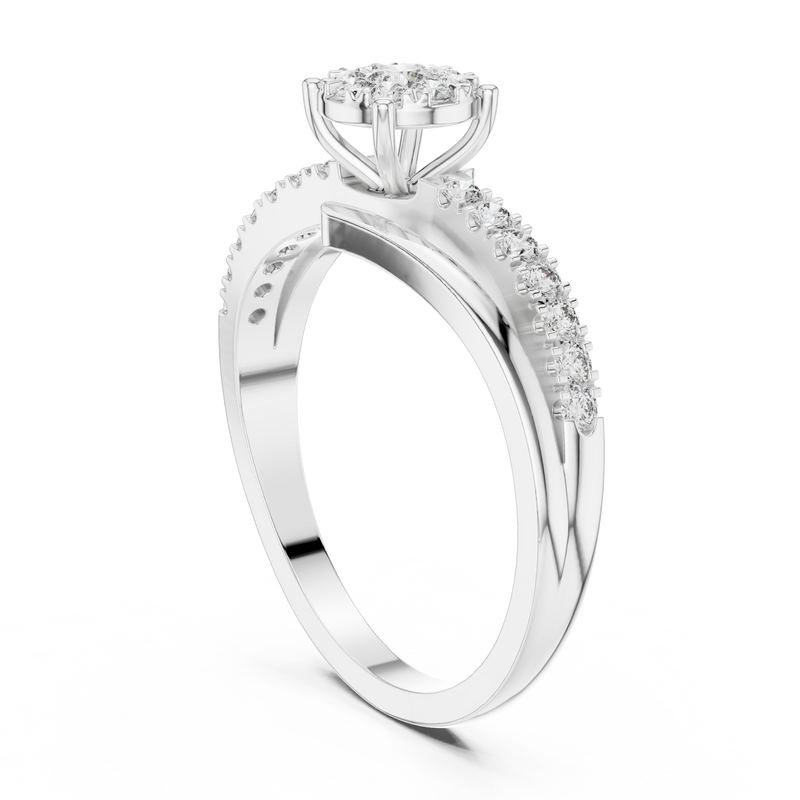 Ladies Ring 19#120039L - White Gold - Image