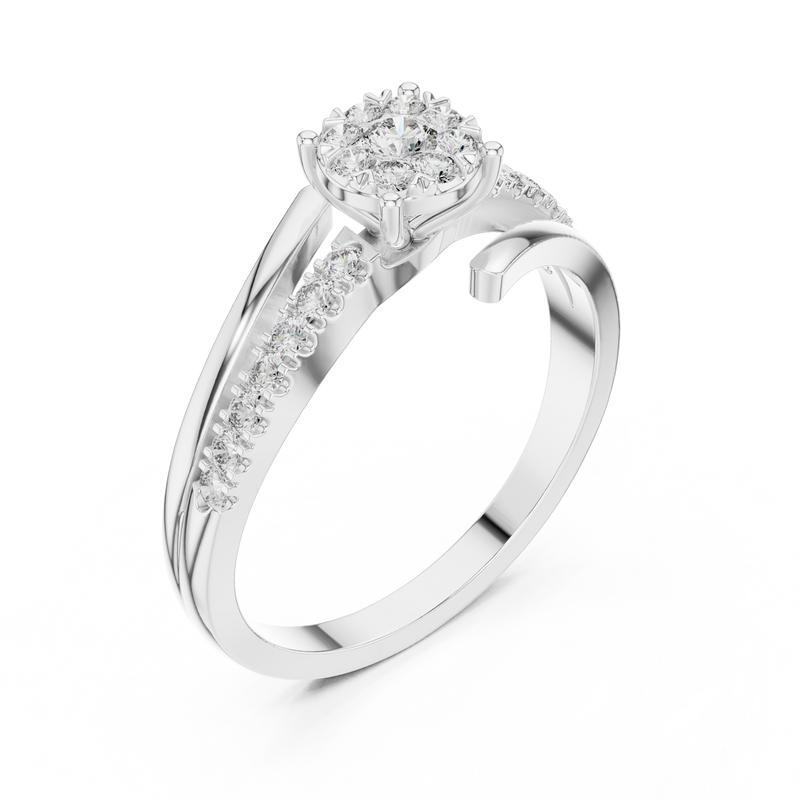 Ladies Ring 19#120039L - White Gold - Image