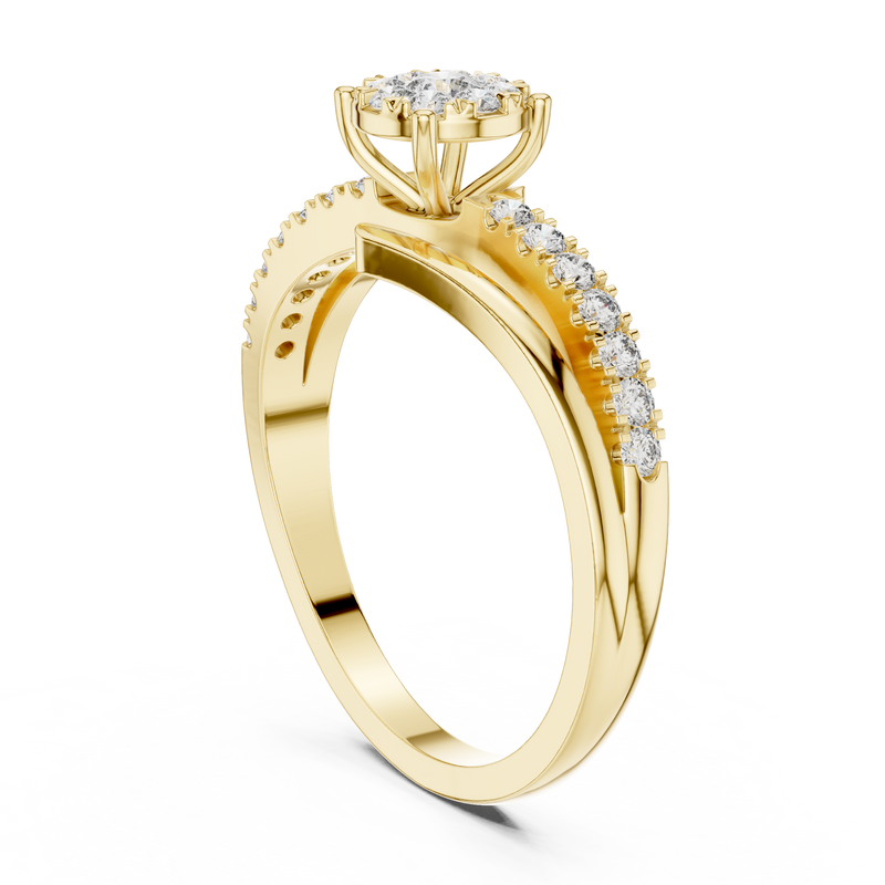 Ladies Ring 19#120039L - Yellow Gold - Image