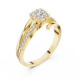 Ladies Ring 19#120039L - Yellow Gold - Image