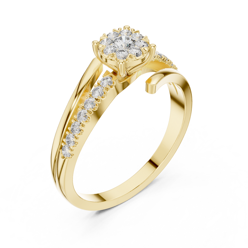 Ladies Ring 19#120039L - Yellow Gold - Image