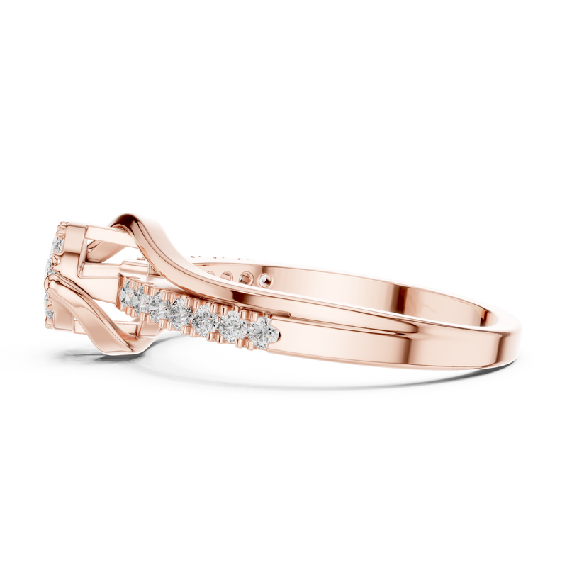 Ladies Ring 19#120040L - Rose Gold - Image