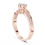 Ladies Ring 19#120040L - Rose Gold - Image