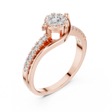 Ladies Ring 19#120040L - Rose Gold - Image