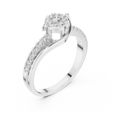 Ladies Ring 19#120040L - White Gold - Image
