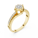 Ladies Ring 19#120040L - Yellow Gold - Image