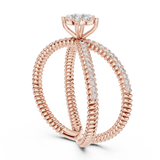 Ladies Ring 19#120041L@7 - Rose Gold - Image
