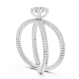 Ladies Ring 19#120041L@7 - White Gold - Image