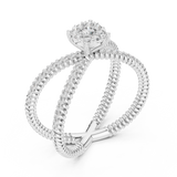 Ladies Ring 19#120041L@7 - White Gold - Image