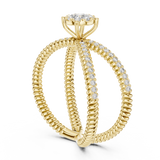 Ladies Ring 19#120041L@7 - Yellow Gold - Image