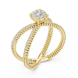Ladies Ring 19#120041L@7 - Yellow Gold - Image