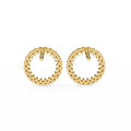 14K White Gold IGI Certified Round Diamond Diamond Earrings, D-E Color, VVS/VS Clarity