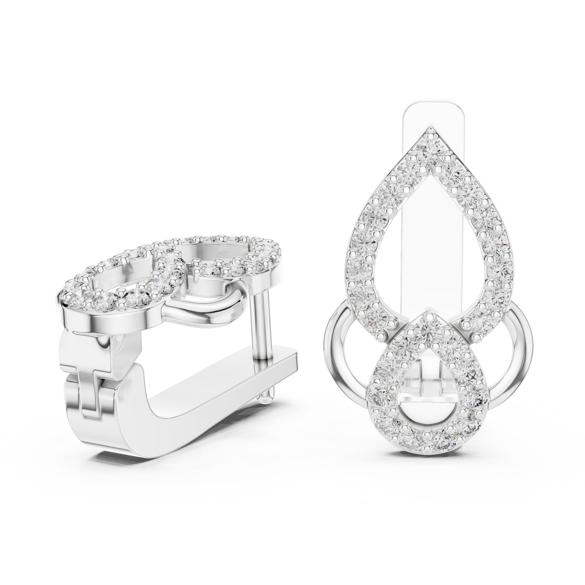 Earring 19@7 - White Gold - Image