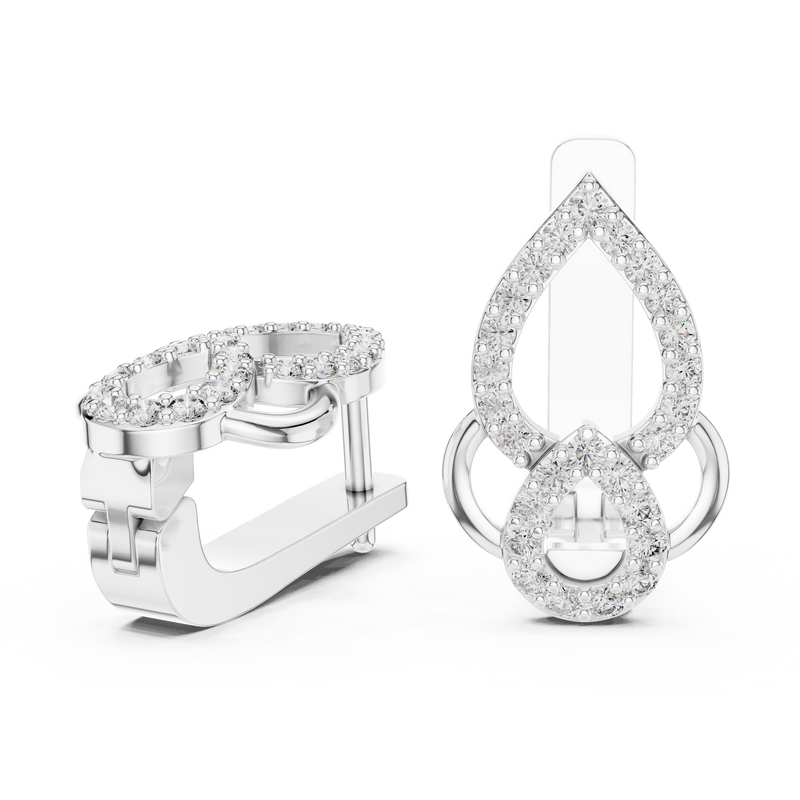 Earring 19@7 - White Gold - Image