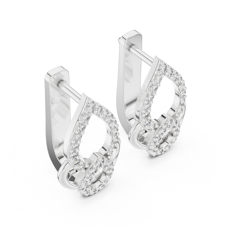 Earring 19@7 - White Gold - Image