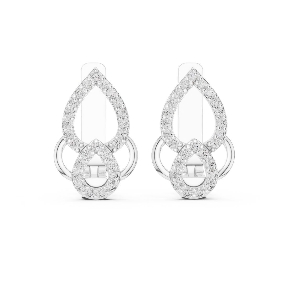 Earring 19@7 - White Gold - Image