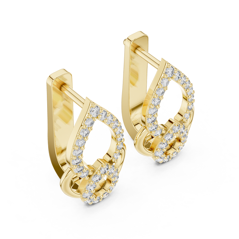 Earring 19@7 - Yellow Gold - Image