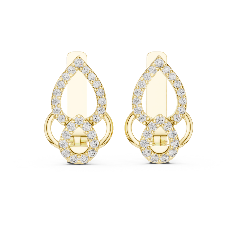 Earring 19@7 - Yellow Gold - Image