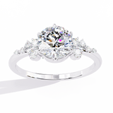 14k IGI certified round ring with E-F color VVS-VS clarity diamonds 192