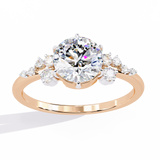 14k IGI certified round ring with E-F color VVS-VS clarity diamonds 192