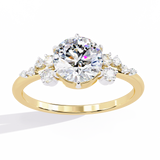 14k IGI certified round ring with E-F color VVS-VS clarity diamonds 192