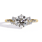 14k IGI certified round ring with E-F color VVS-VS clarity diamonds 192
