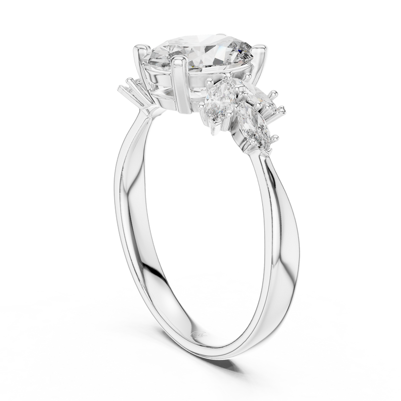 Ladies Ring 20#10002L - White Gold - Image