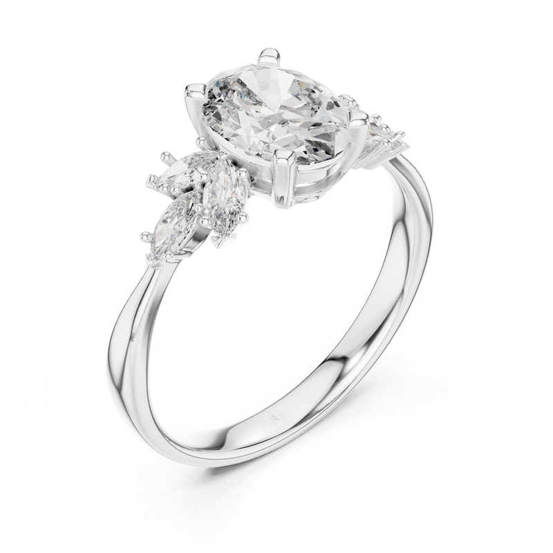 Ladies Ring 20#10002L - White Gold - Image