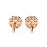 14K White Gold IGI Certified Round Diamond Jacket Earrings, D-E Color, VVS/VS Clarity