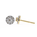 14K White Gold IGI Certified Round Diamond Jacket Earrings, D-E Color, VVS/VS Clarity