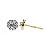 14K White Gold IGI Certified Round Diamond Jacket Earrings, D-E Color, VVS/VS Clarity