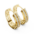 Earring 21@7 - Yellow Gold - Image