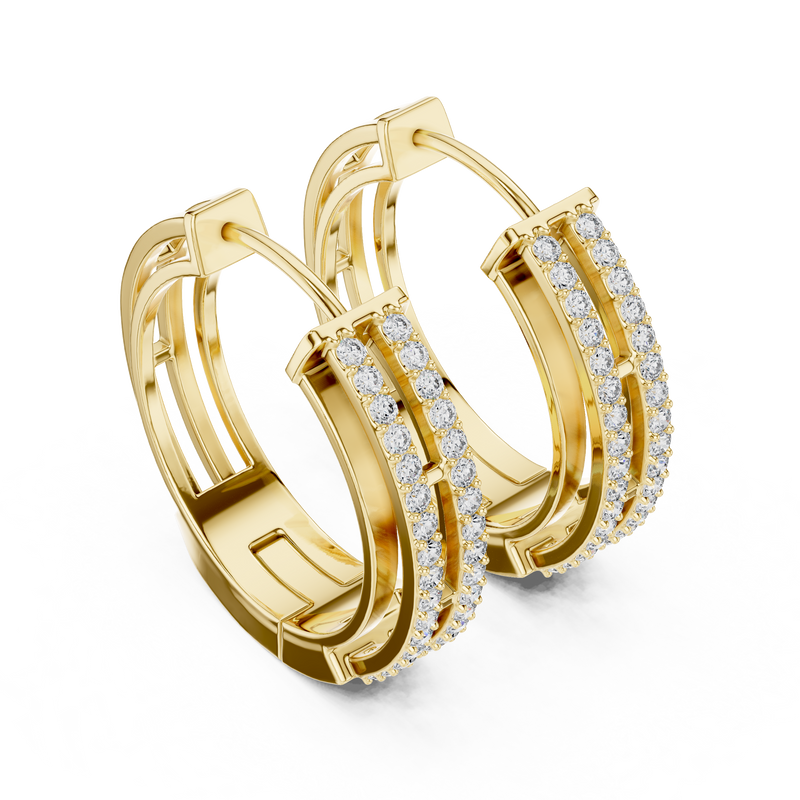 Earring 21@7 - Yellow Gold - Image