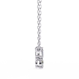 14K White Gold IGI Certified 3-Stone Diamond Pendant (Emerald, Oval & Pear) – D-E Color, VVS–VS Clarity, Rabbit Ear Bail