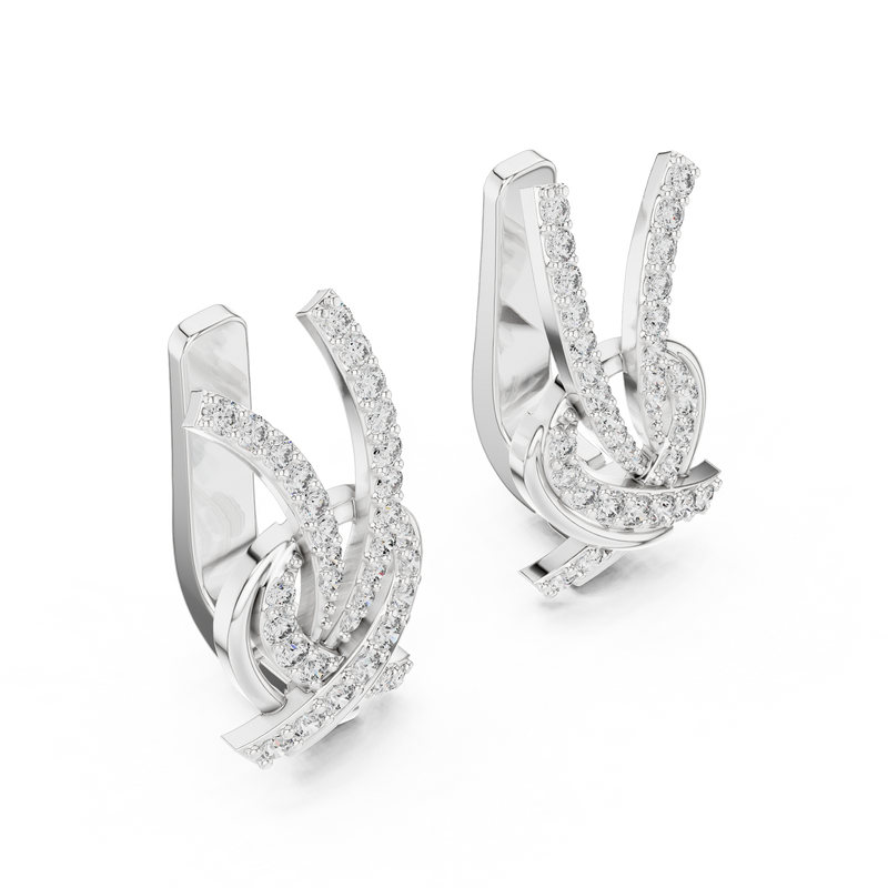 Earring 26@7 - White Gold - Image