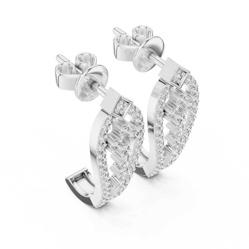 Earring 27@7 - White Gold - Image