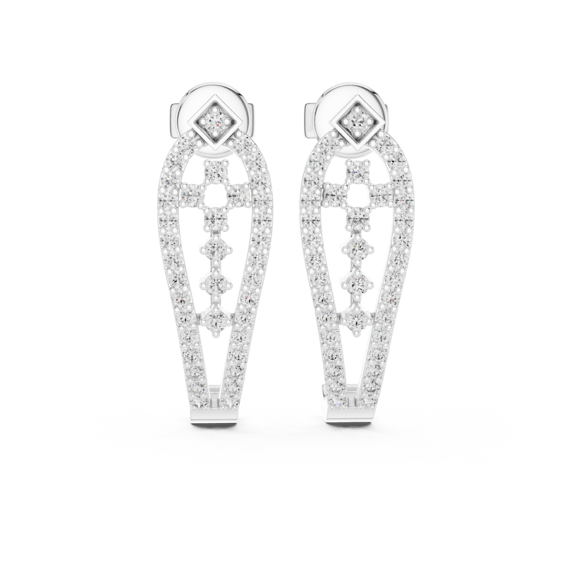 Earring 27@7 - White Gold - Image