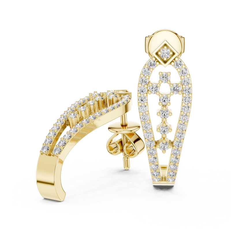 Earring 27@7 - Yellow Gold - Image