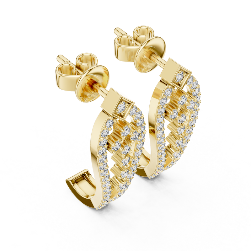 Earring 27@7 - Yellow Gold - Image