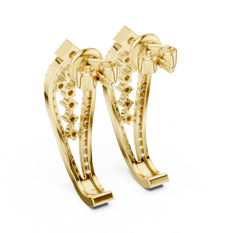 Earring 27@7 - Yellow Gold - Image